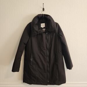 Sam Edelman Women's Size Medium Asymmetrical Wing Collar‎ Puffer Jacket New